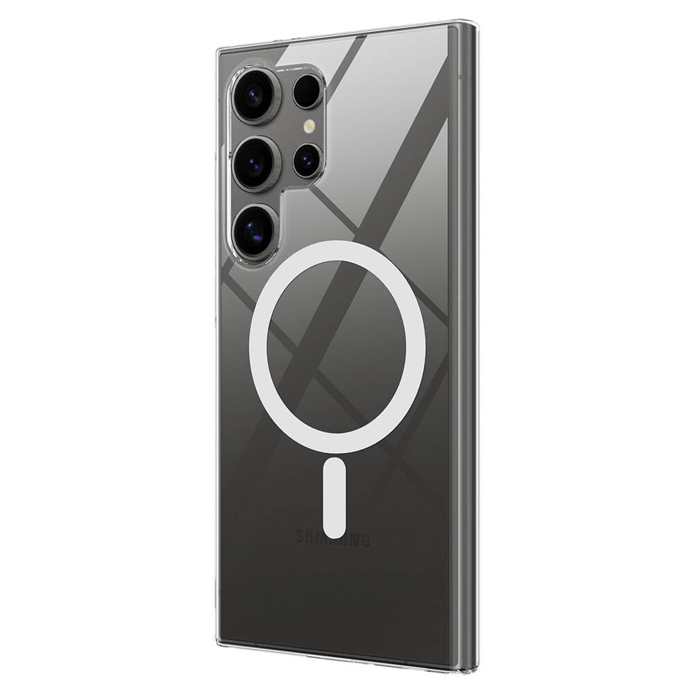 Galaxy S24 Ultra Kılıf Kamera Korumalı Magsafe Sert PC Zore Porto Kapak Renksiz