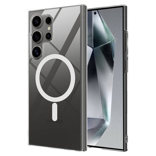 Galaxy S24 Ultra Kılıf Kamera Korumalı Magsafe Sert PC Zore Porto Kapak Renksiz