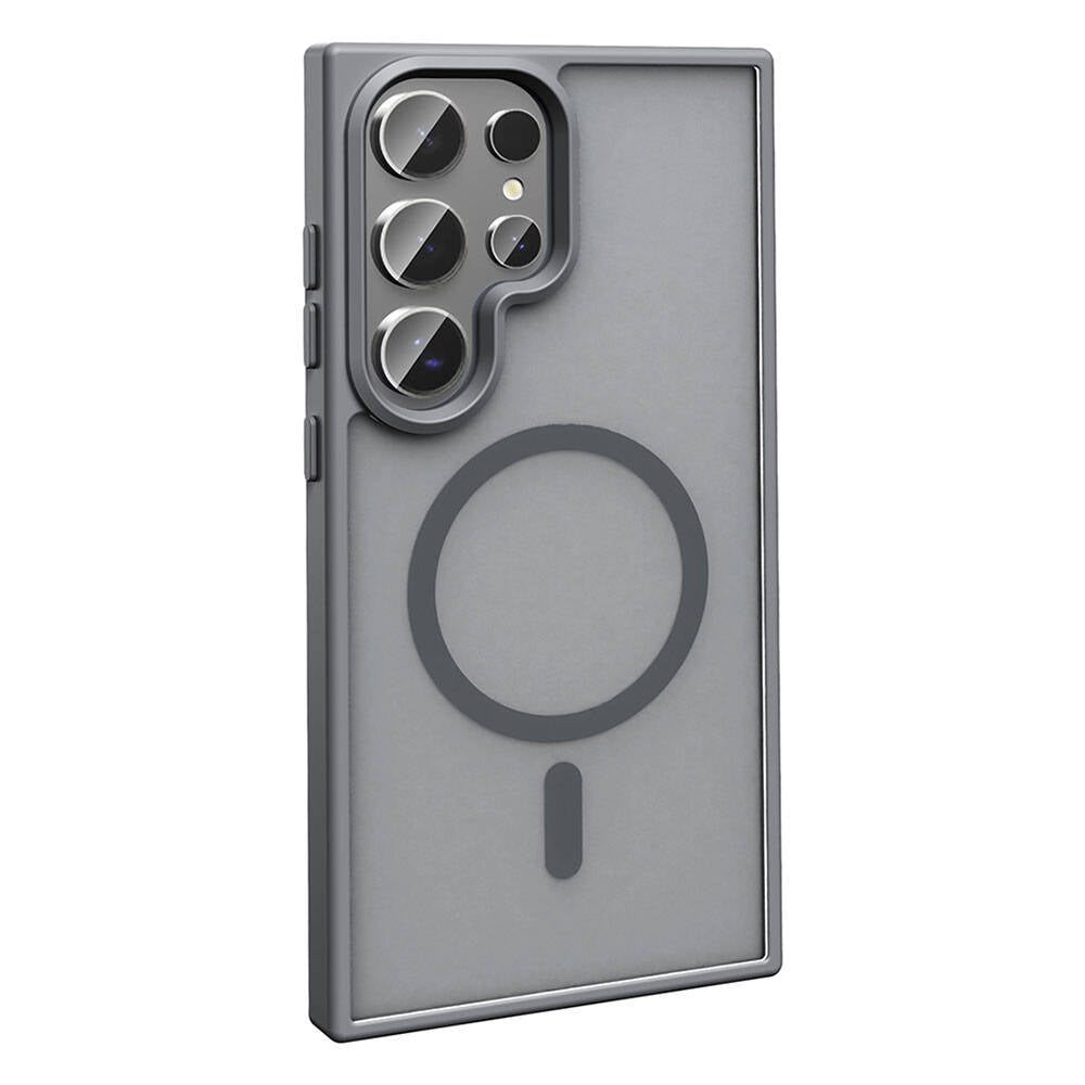 Galaxy S24 Ultra Kılıf Magsafe Şarj Özellikli Mat Arka Yüzey Zore Sio Kapak Siyah