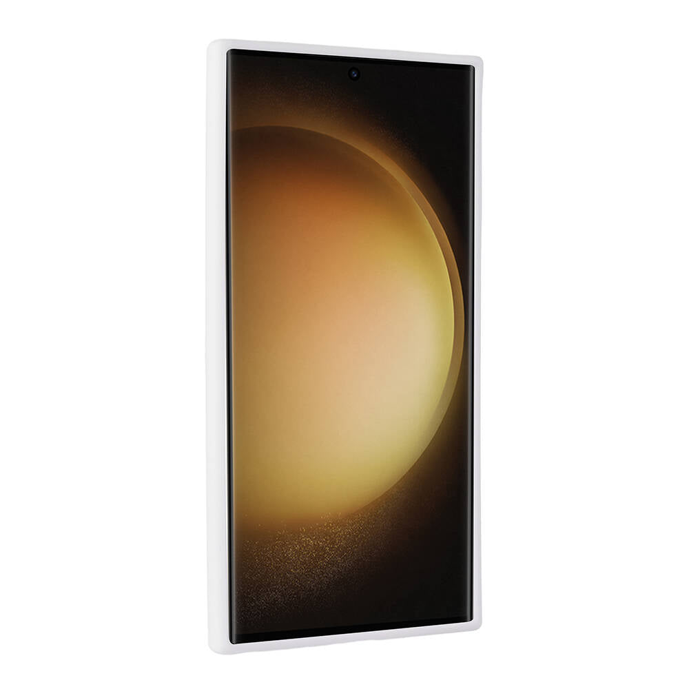 Galaxy S24 Ultra Kılıf Parlak Taşlı Tasarım Zore Pırlanta Kapak Beyaz