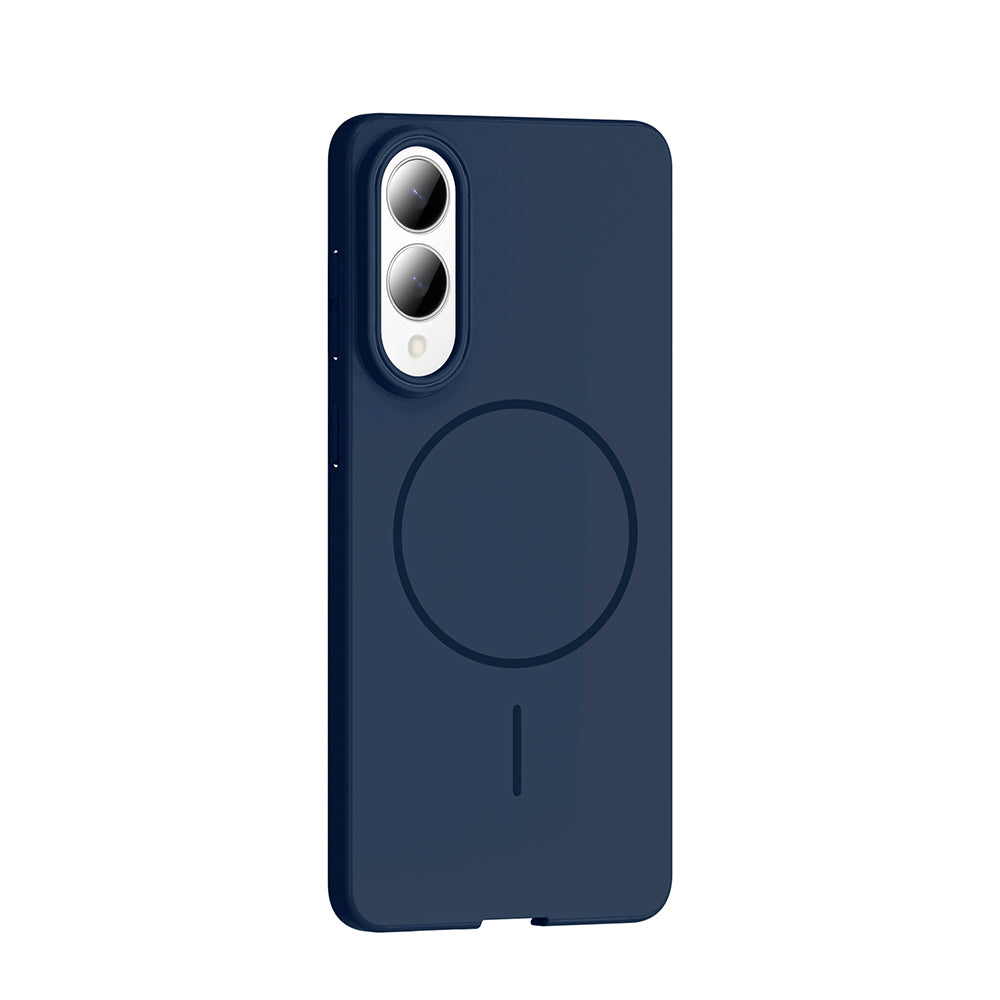 Galaxy S25 Edge Kılıf M-safe Şarj Özellikli Zore Ruby Sert Kapak Gri