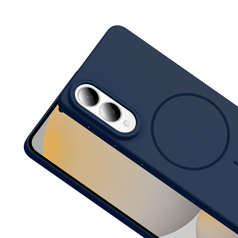 Galaxy S25 Edge Kılıf M-safe Şarj Özellikli Zore Ruby Sert Kapak Gri