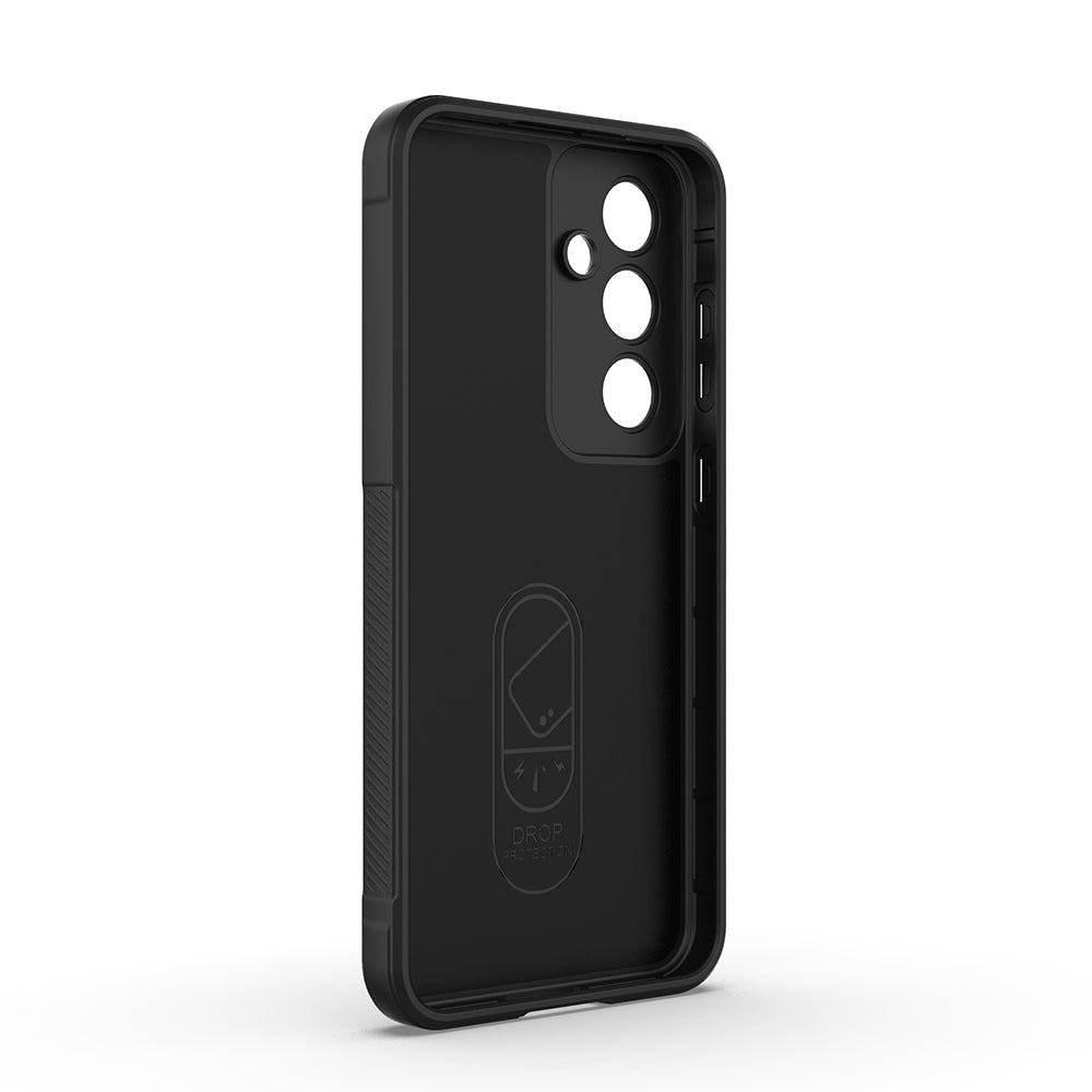 Galaxy S25 FE Kılıf Esnek TPU Oyuklu Arka Yüzey Tasarımlı Zore Etnik Silikon Kapak Siyah