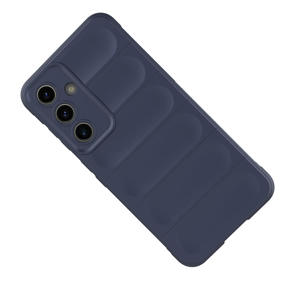 Galaxy S25 FE Kılıf Esnek TPU Oyuklu Arka Yüzey Tasarımlı Zore Etnik Silikon Kapak Siyah