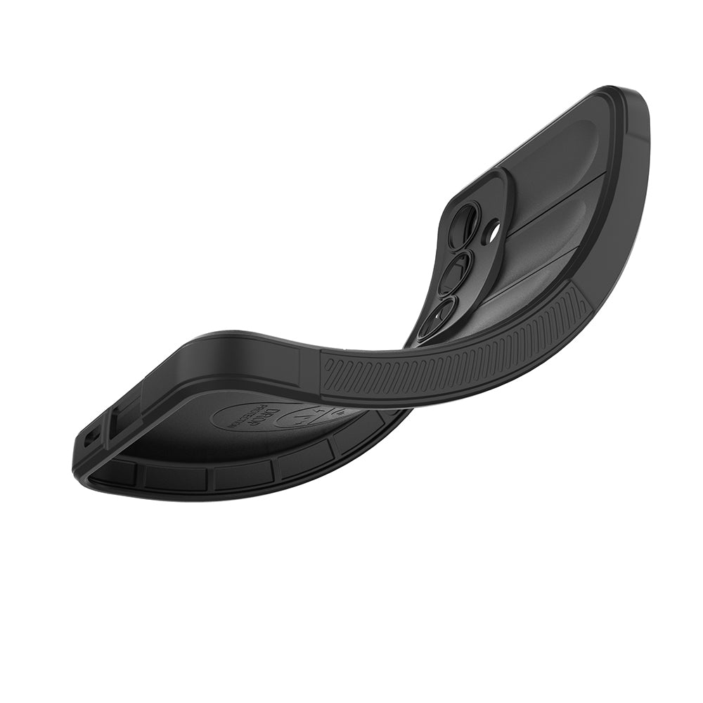 Galaxy S25 FE Kılıf Esnek TPU Oyuklu Arka Yüzey Tasarımlı Zore Etnik Silikon Kapak Koyu Yeşil