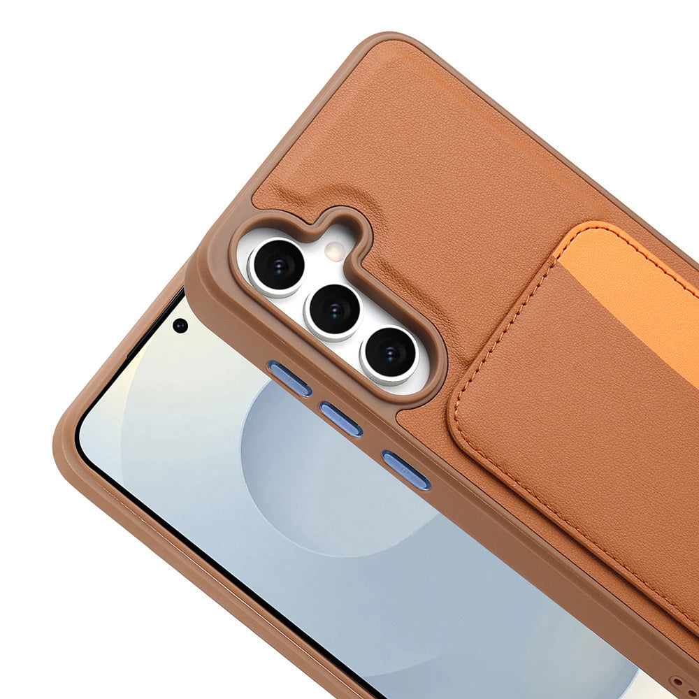 Galaxy S25 FE Kılıf Kartlıklı Zore X-Kart Silikon Kapak Lacivert