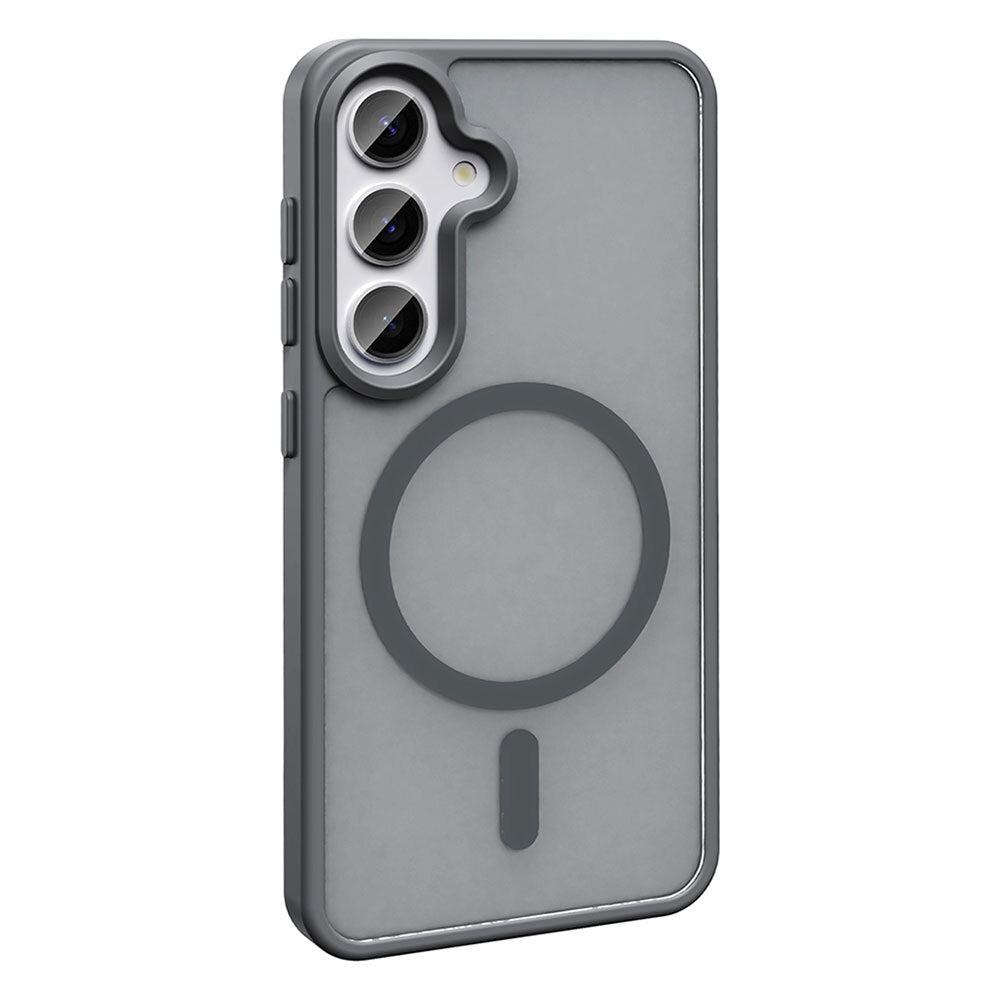 Galaxy S25 FE Kılıf M-safe Şarj Özellikli Mat Arka Yüzey Zore Sio Kapak Lacivert