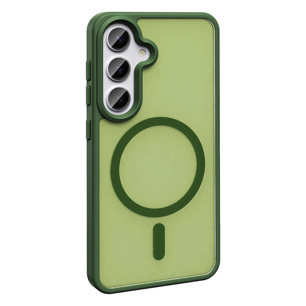 Galaxy S25 FE Kılıf M-safe Şarj Özellikli Mat Arka Yüzey Zore Sio Kapak Siyah