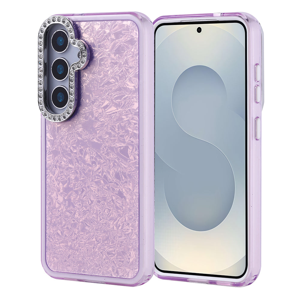 Galaxy S25 Kılıf Taşlı Tasarımlı Zore Kapi Kapak Lila