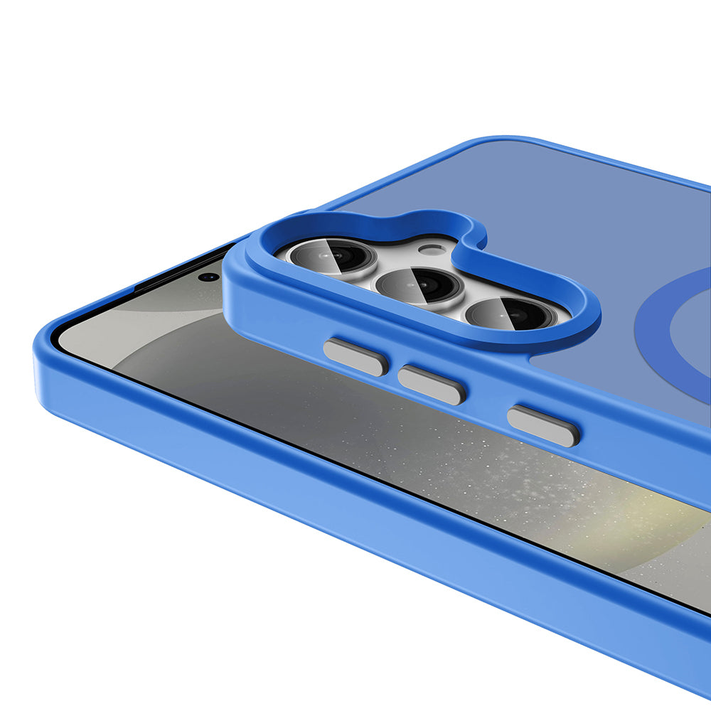 Galaxy S25 Plus Kılıf M-safe Şarj Özellikli Mat Arka Yüzey Zore Sio Kapak Rose Gold