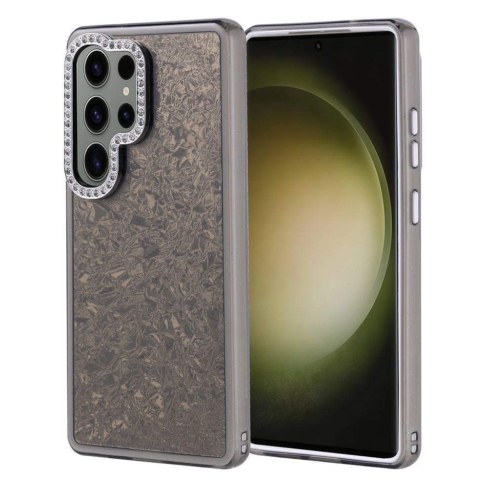 Galaxy S25 Ultra Kılıf Taşlı Tasarımlı Zore Kapi Kapak Pembe