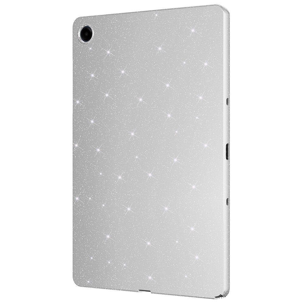 Galaxy Tab S10 Lite Simli Parlak Görünümlü Zore Tablet Koton Kılıf Gümüş