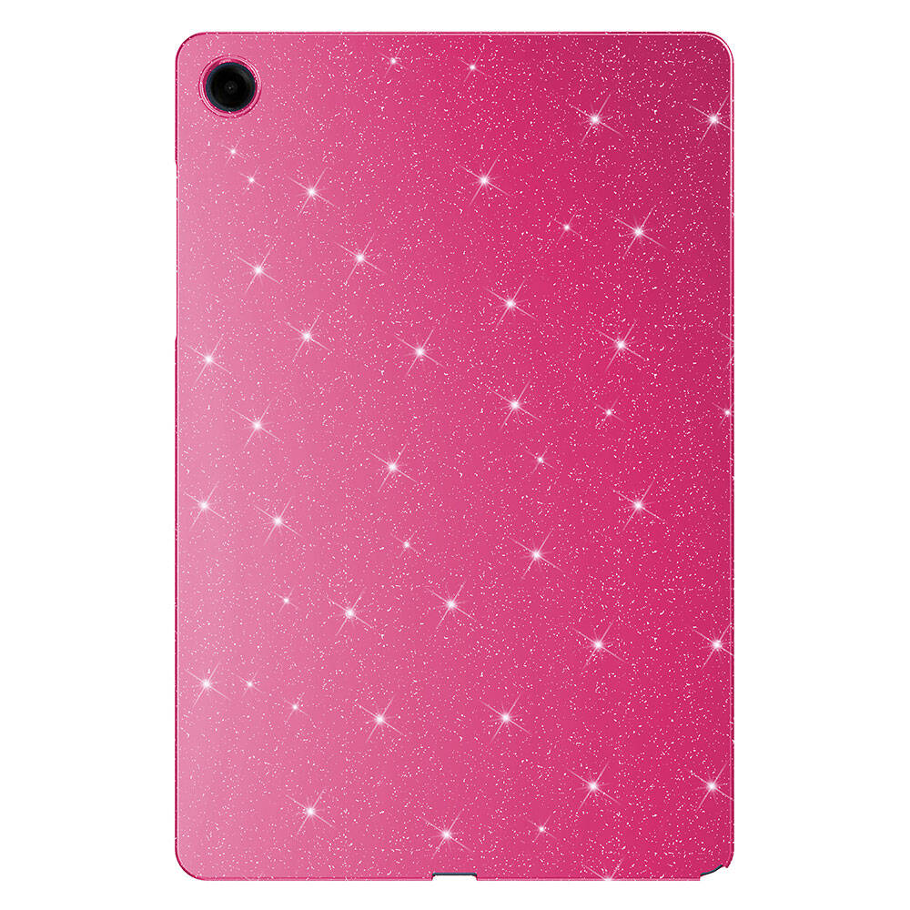 Galaxy Tab S10 Lite Simli Parlak Görünümlü Zore Tablet Koton Kılıf Pembe Koyu