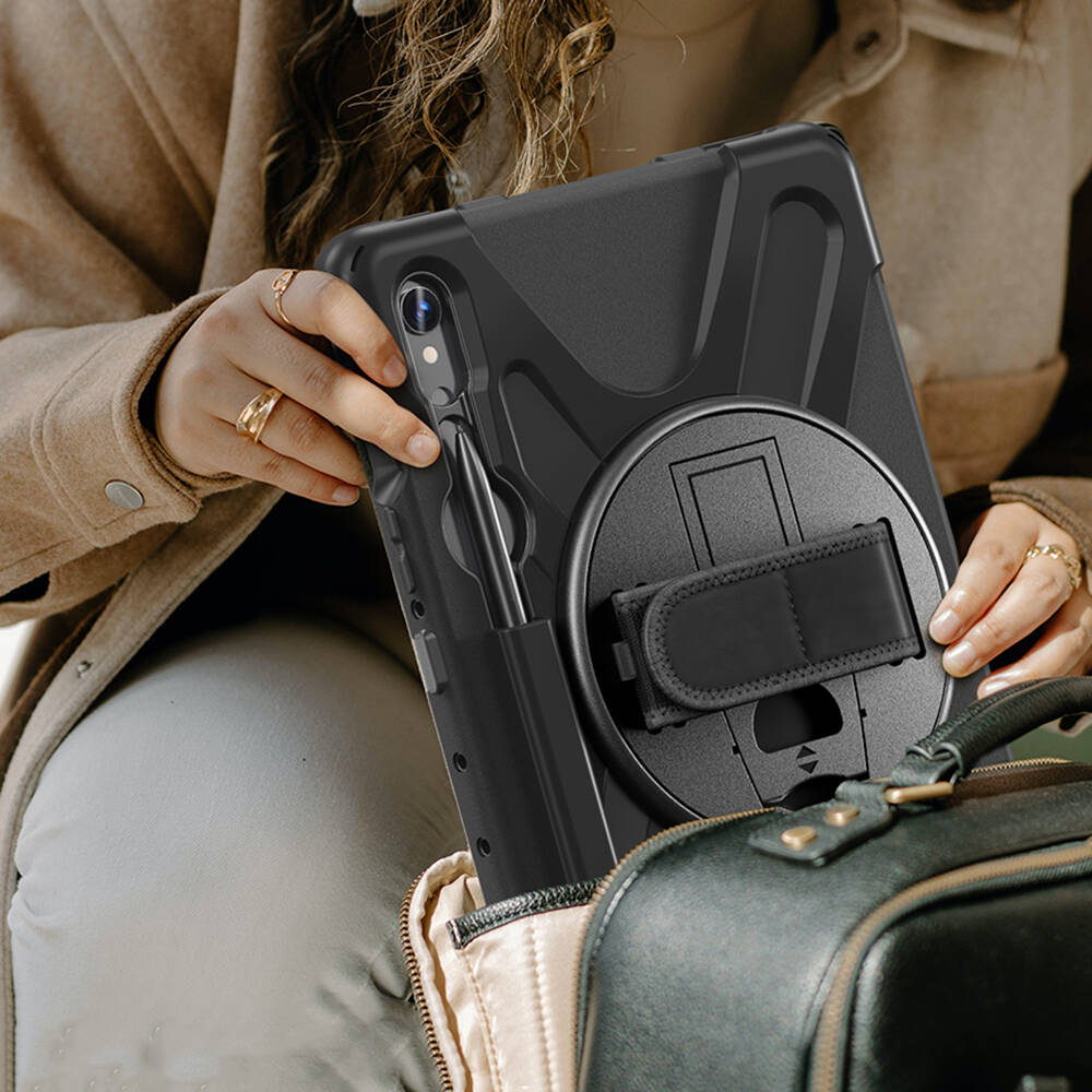 Galaxy Tab S10 Lite Zore Defender Tablet Silikon Siyah