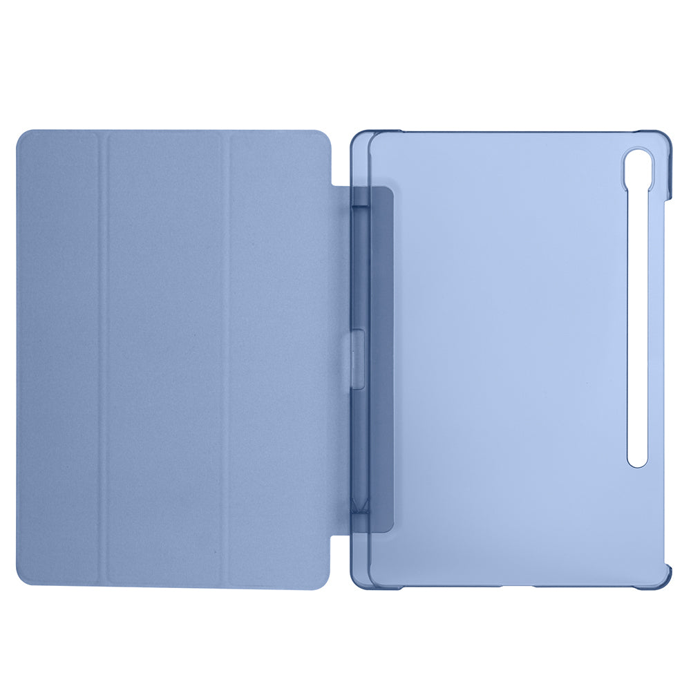 Galaxy Tab S10 Lite Zore Smart Cover Kalem Bölmeli Standlı 1-1 Kılıf Petrol Mavi