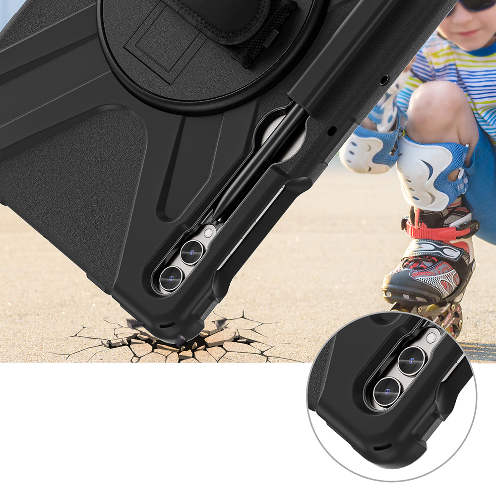 Galaxy Tab S9 Plus Zore Defender Tablet Silikon Siyah