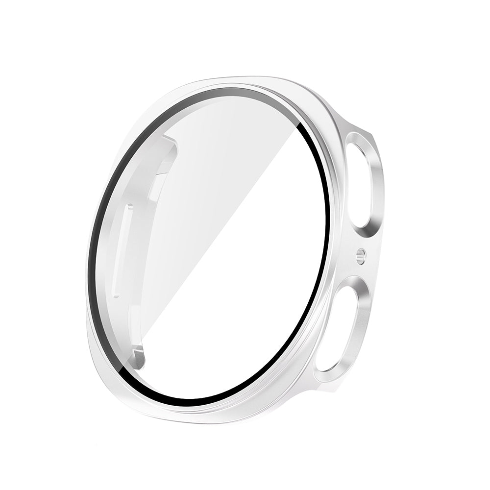 Galaxy Watch 8 40mm Sert PC Kasa ve Ekran Koruyucu Zore Watch Gard 38 Gümüş