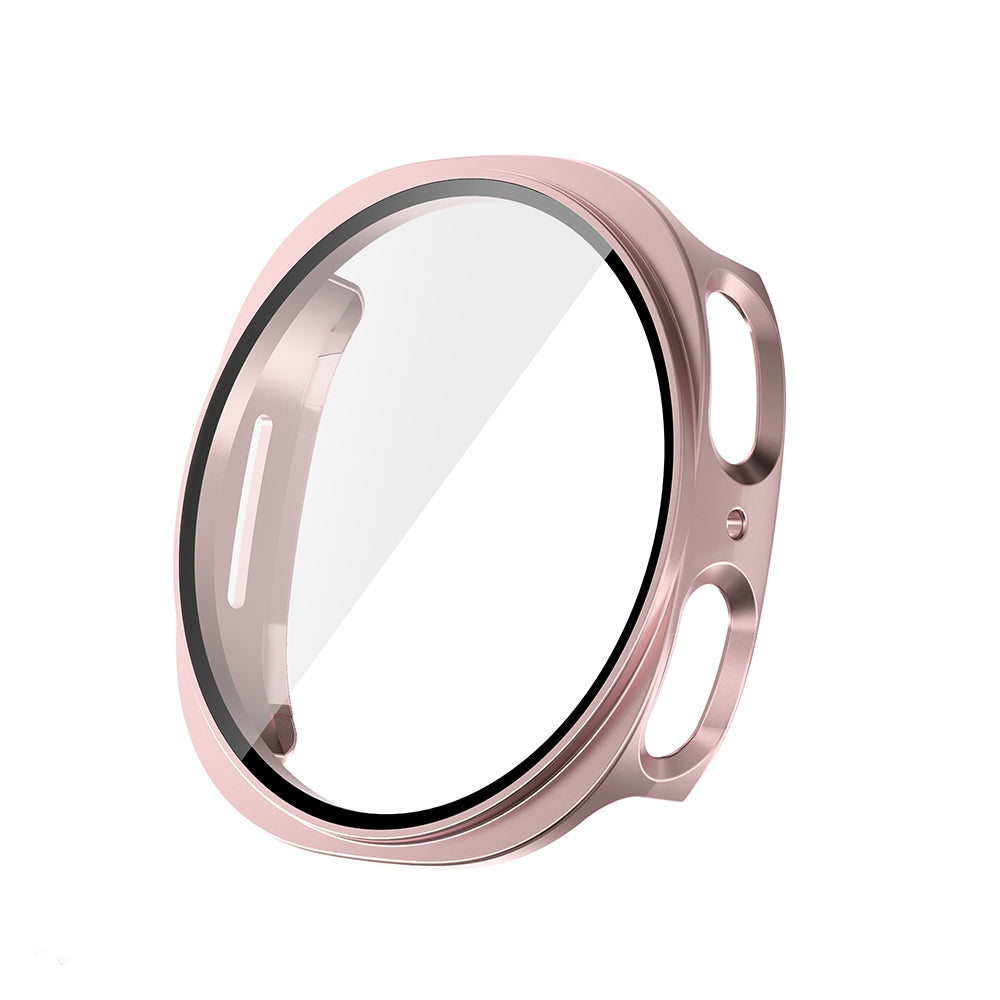 Galaxy Watch 8 40mm Sert PC Kasa ve Ekran Koruyucu Zore Watch Gard 38 Rose Gold