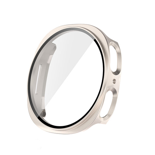 Galaxy Watch 8 40mm Sert PC Kasa ve Ekran Koruyucu Zore Watch Gard 38 Starlight