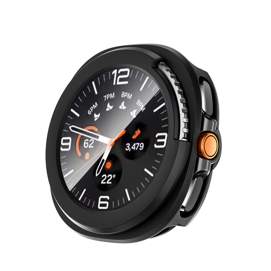 Galaxy Watch 8 Classic 46mm Sert PC Kasa ve Ekran Koruyucu Zore Watch Gard 39 Siyah