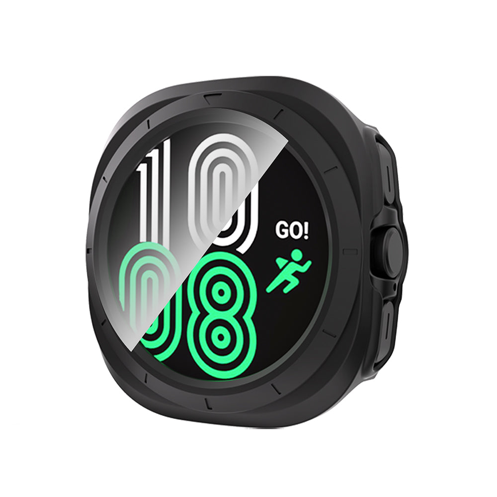 Galaxy Watch 8 Ultra Kasa ve Ekran Koruyucu Zore Watch Gard 40 Siyah