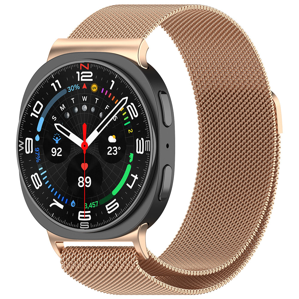 Galaxy Watch 8 Zore KRD-01 Metal Kordon Pembe