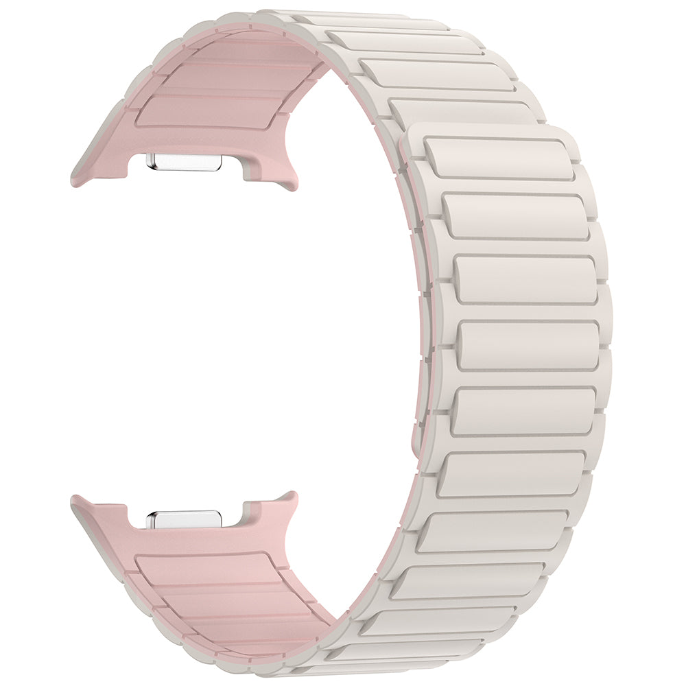 Galaxy Watch 8 Zore KRD-146 Silikon Kordon Strap Kayış Starlight-Turuncu