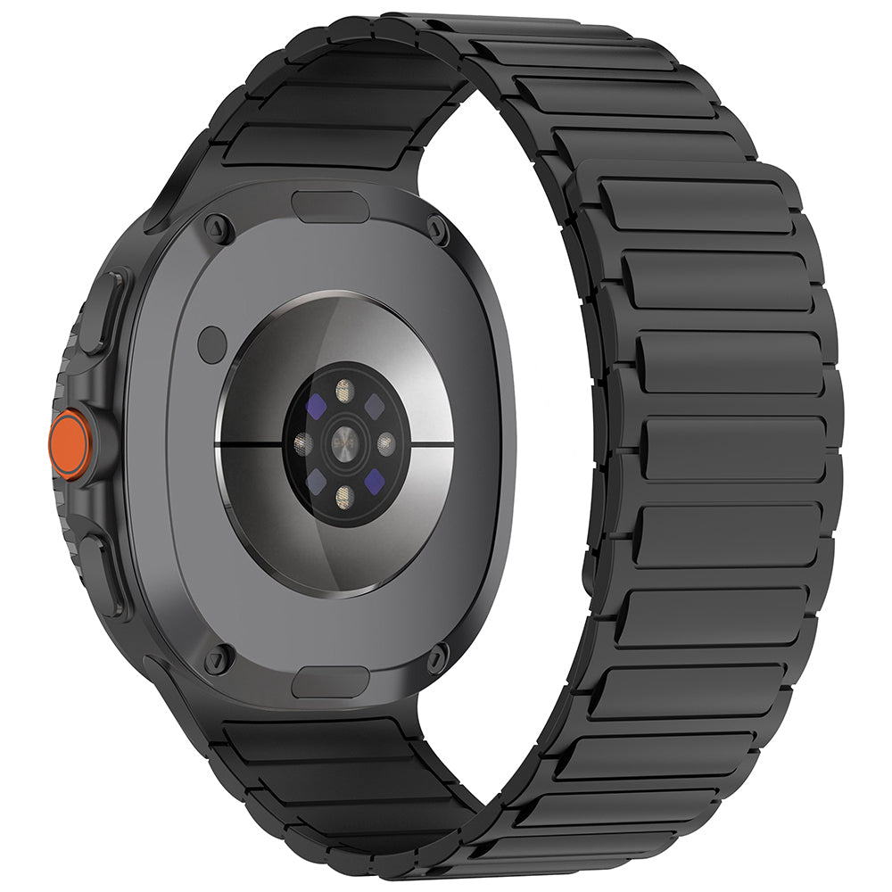 Galaxy Watch 8 Zore KRD-146 Silikon Kordon Strap Kayış Siyah