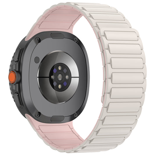 Galaxy Watch 8 Zore KRD-146 Silikon Kordon Strap Kayış Starlight-Pembe