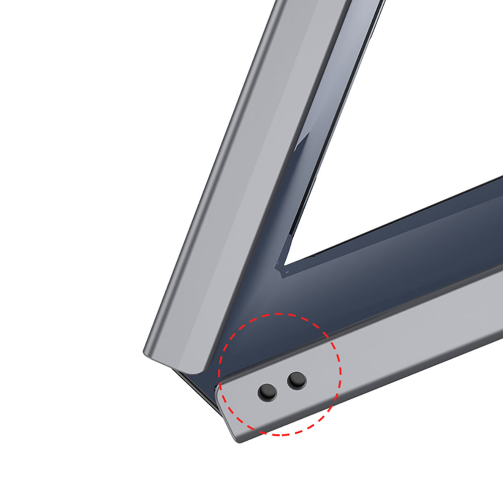 Galaxy Z Flip 7 Kılıf Wireless Şarj Özellikli Zore Kıpta M-safe Kapak Gümüş