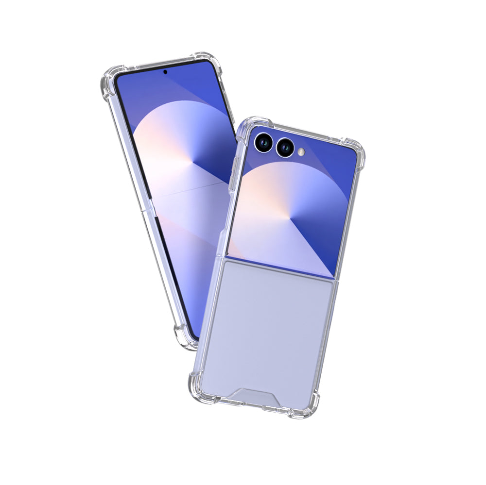 Galaxy Z Flip 7 Kılıf Zore Nitro Anti Shock Silikon Şeffaf