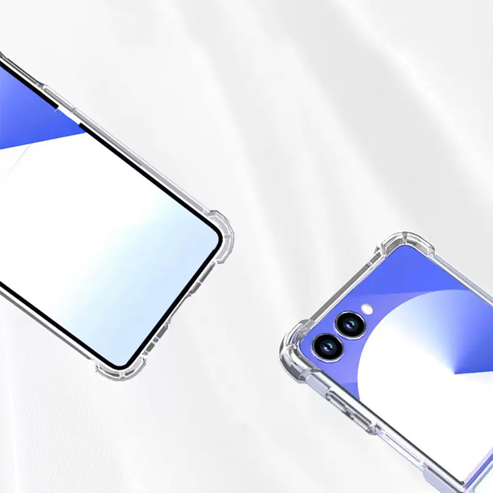 Galaxy Z Flip 7 Kılıf Zore Nitro Anti Shock Silikon Şeffaf