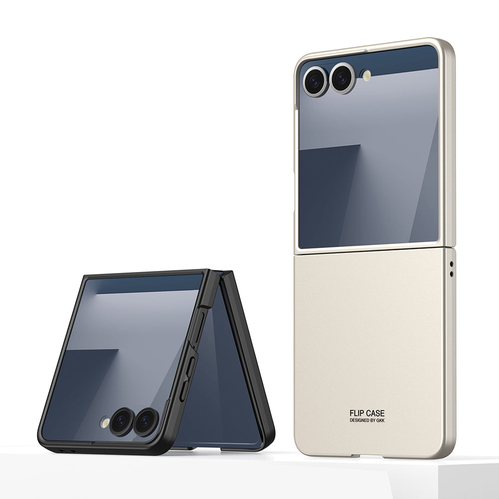 Galaxy Z Flip 7 Kılıf Zore Sert Kıpta Kapak Rose Gold