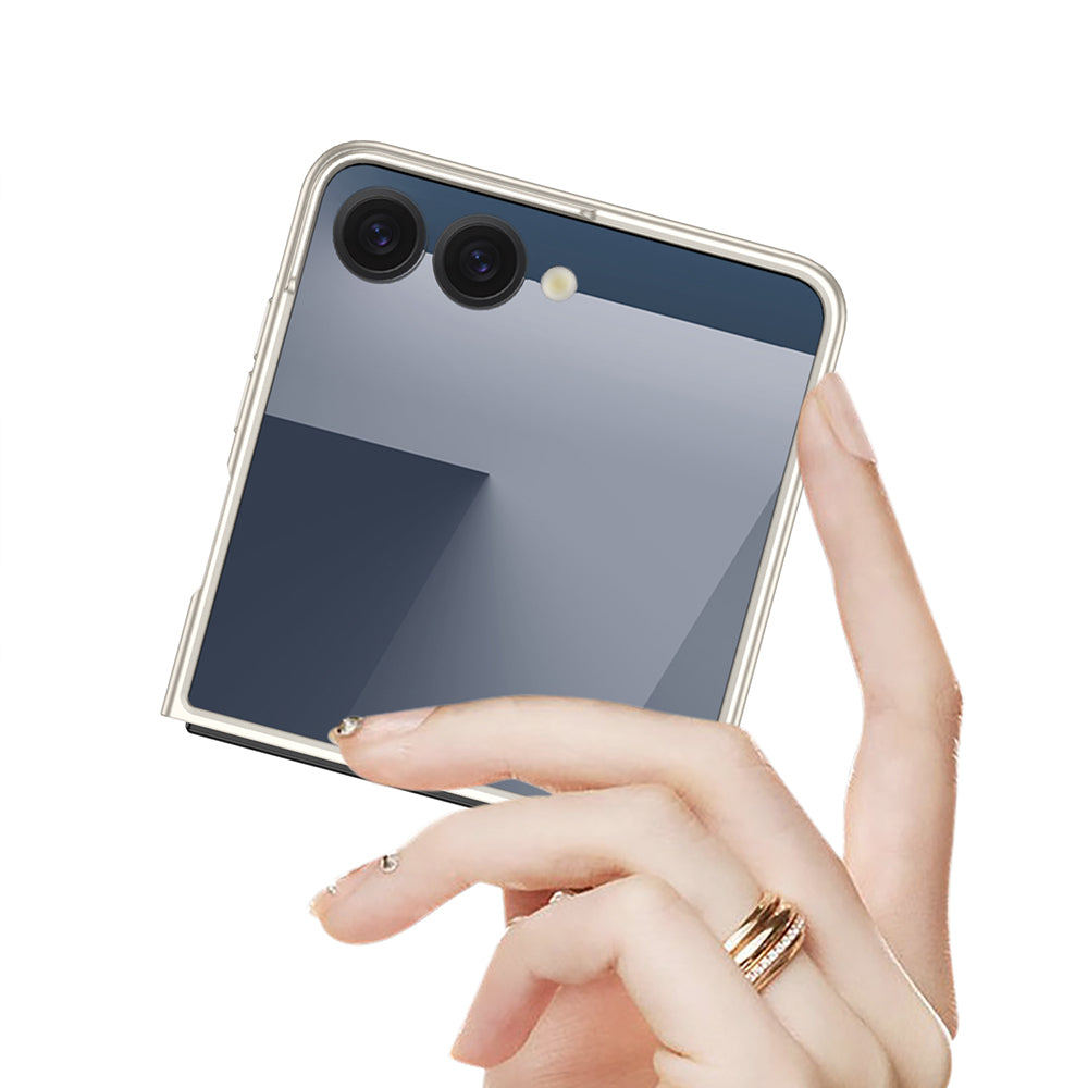 Galaxy Z Flip 7 Kılıf Zore Sert Kıpta Kapak Lacivert