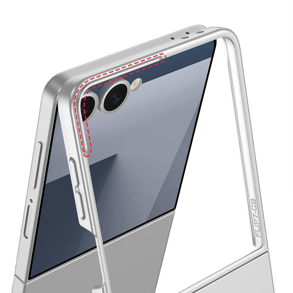 Galaxy Z Flip 7 Kılıf Zore Sert Kıpta Kapak Lacivert