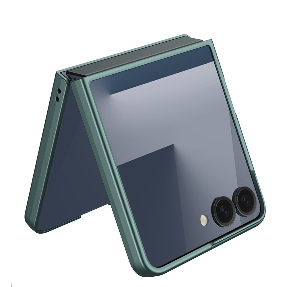 Galaxy Z Flip 7 Kılıf Zore Sert Kıpta Kapak Lacivert