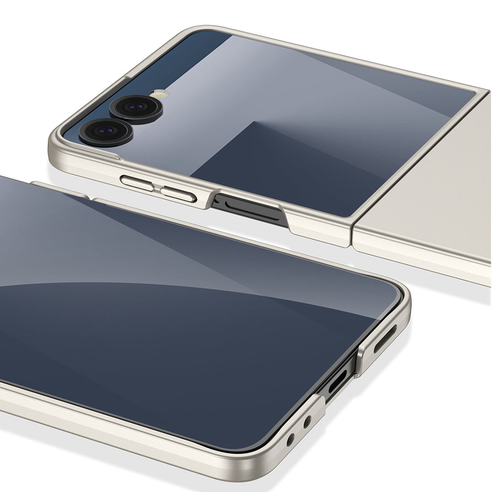 Galaxy Z Flip 7 Kılıf Zore Sert Kıpta Kapak Lacivert