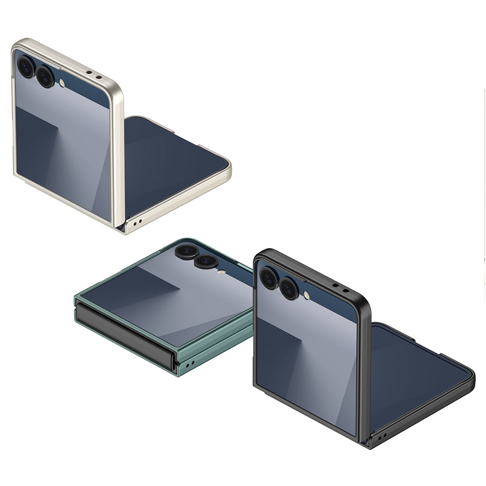 Galaxy Z Flip 7 Kılıf Zore Sert Kıpta Kapak Lacivert