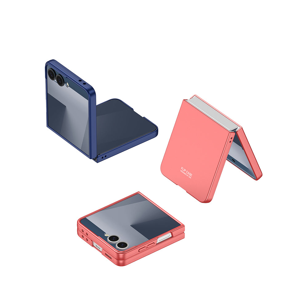 Galaxy Z Flip 7 Kılıf Zore Sert Kıpta Kapak Rose Gold