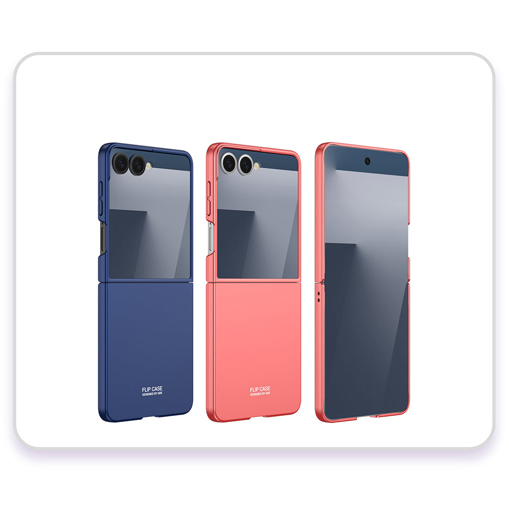 Galaxy Z Flip 7 Kılıf Zore Sert Kıpta Kapak Rose Gold