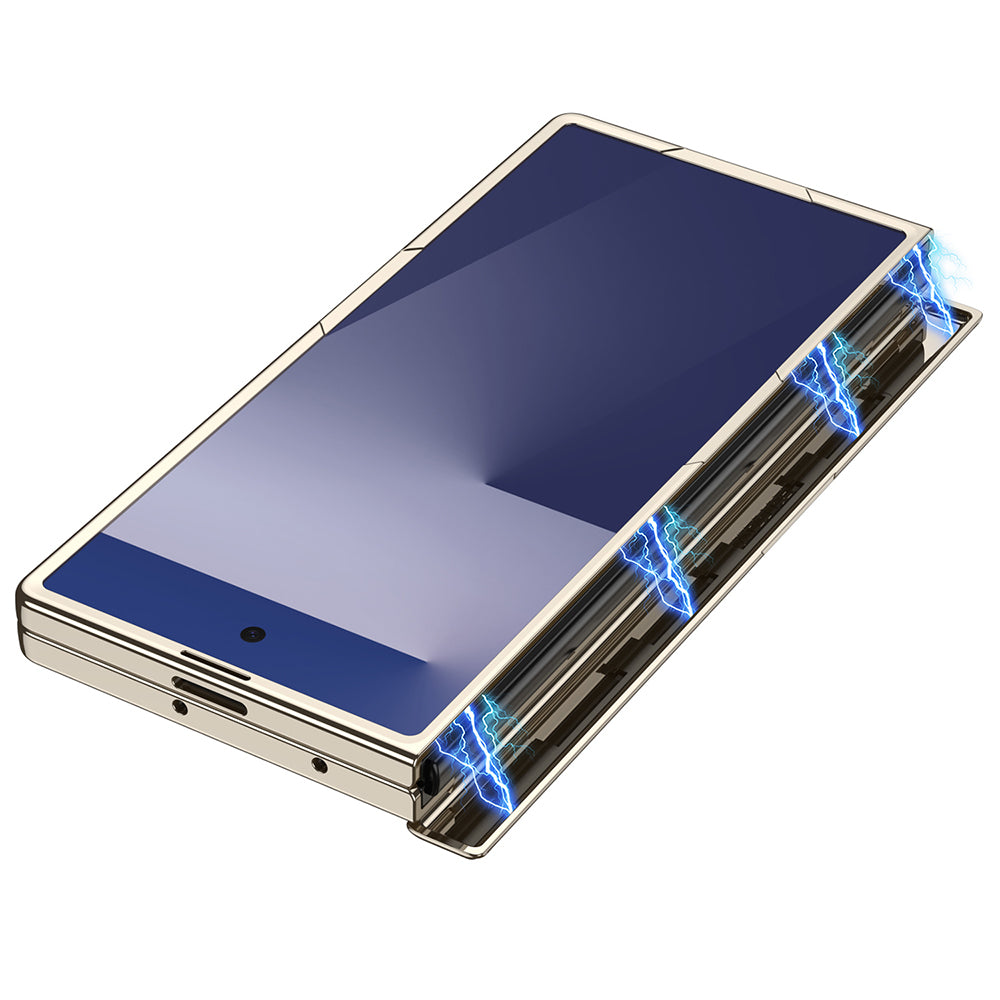 Galaxy Z Fold 7 Kılıf Kamera Korumalı Şeffaf Tasarımlı Zore Lego Standlı Kapak Siyah