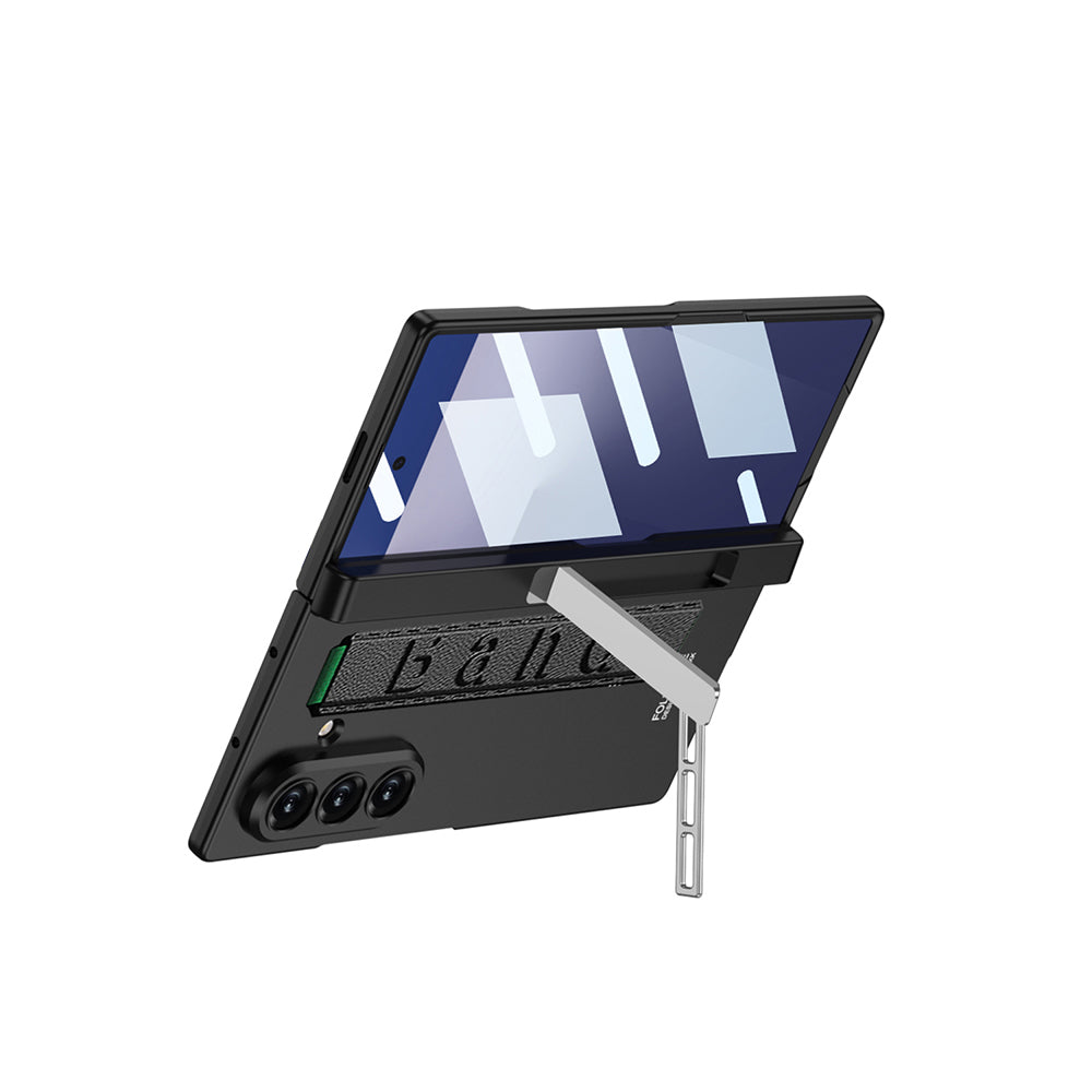 Galaxy Z Fold 7 Kılıf Zore Kıpta KPT-01 Standlı Kapak Siyah