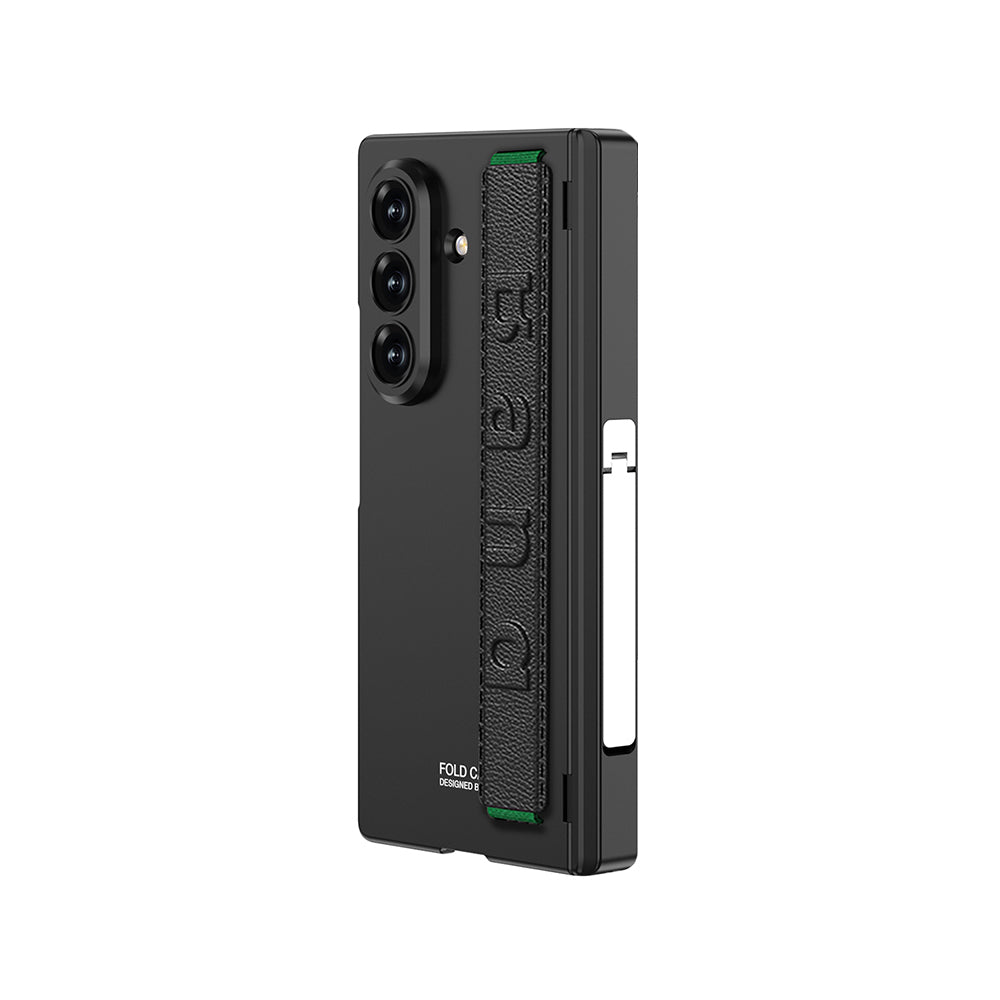 Galaxy Z Fold 7 Kılıf Zore Kıpta KPT-01 Standlı Kapak Siyah