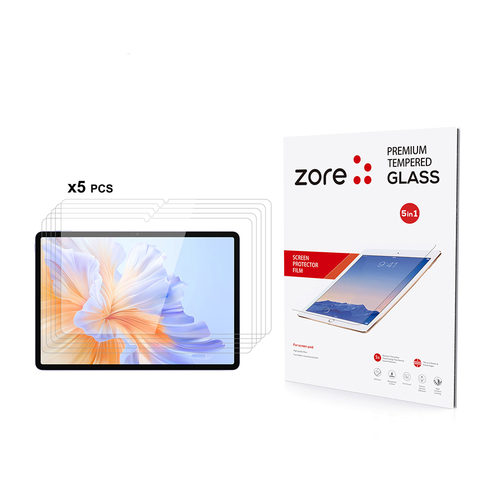 Honor Pad V9 Zore 5in1 Tablet Temperli Cam Ekran Koruyucu Şeffaf