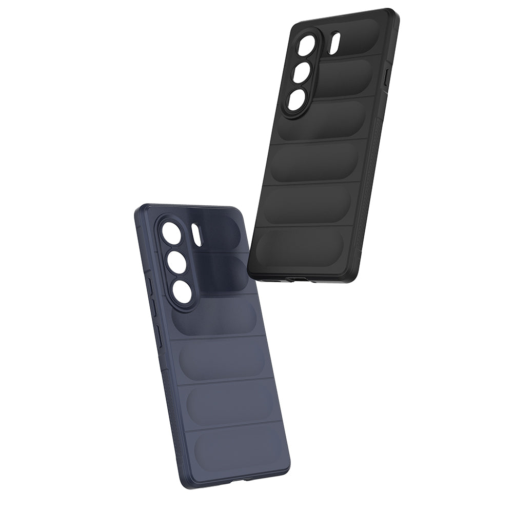 Tecno Camon 40 Pro Kılıf Esnek TPU Oyuklu Arka Yüzey Tasarımlı Zore Etnik Silikon Kapak Koyu Yeşil