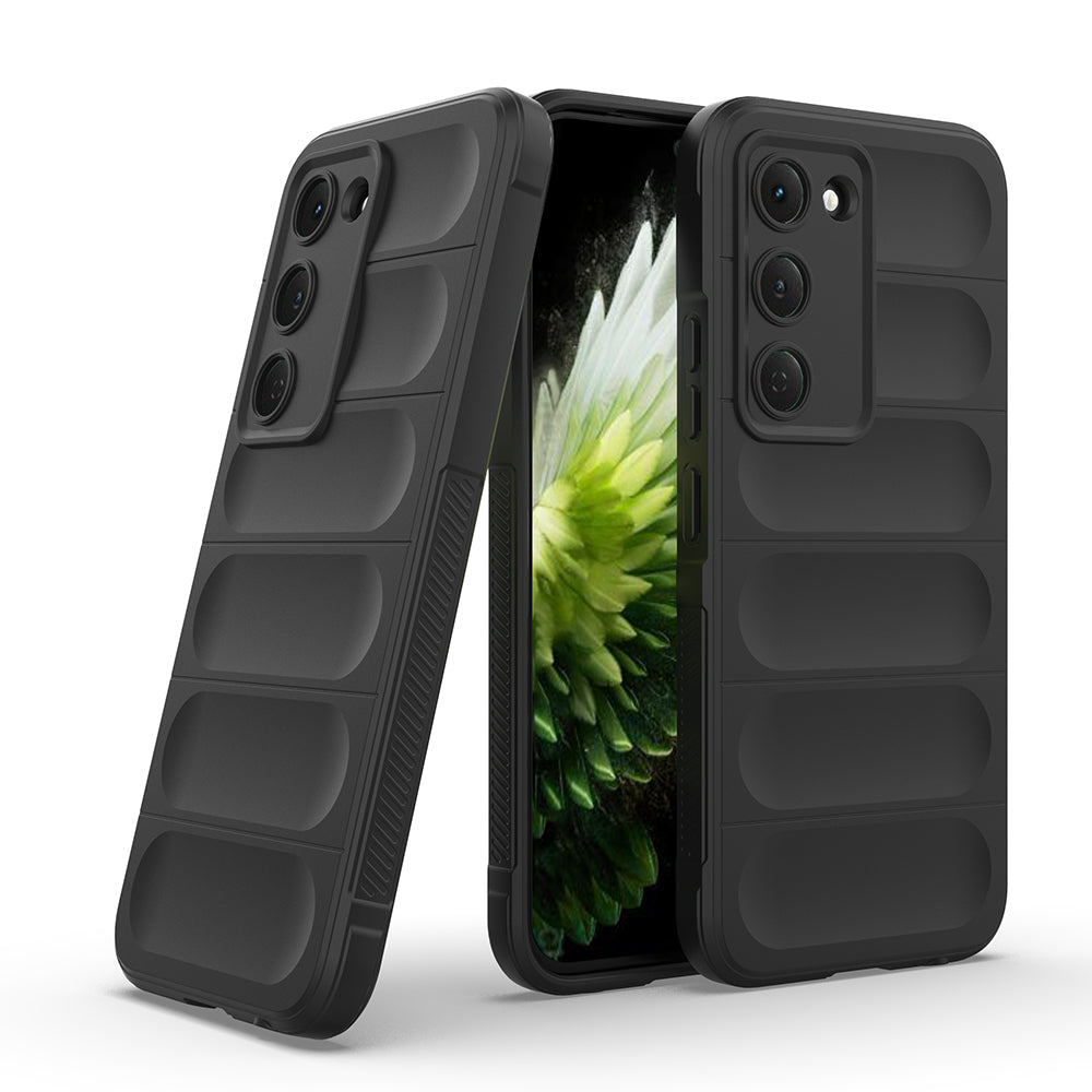 Tecno Spark 40 Pro Kılıf Esnek TPU Oyuklu Arka Yüzey Tasarımlı Zore Etnik Silikon Kapak Koyu Yeşil