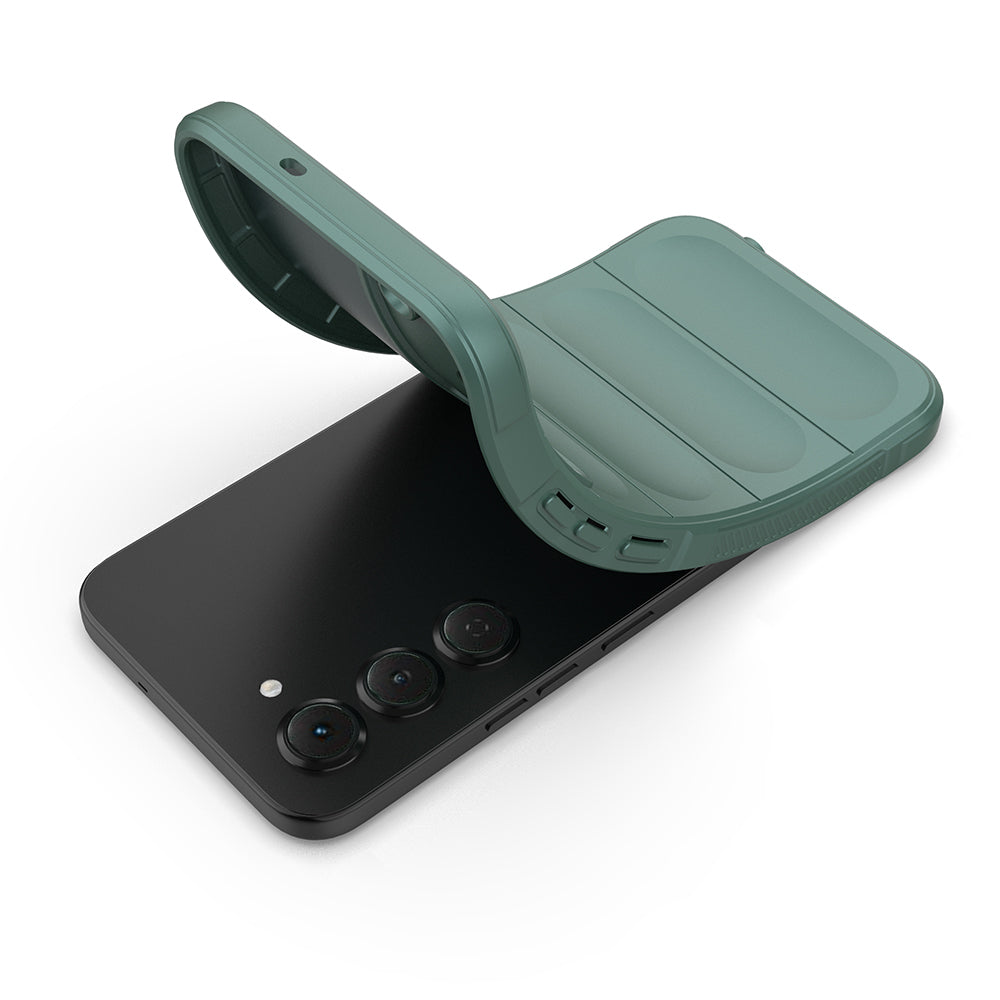 Tecno Spark 40 Pro Kılıf Esnek TPU Oyuklu Arka Yüzey Tasarımlı Zore Etnik Silikon Kapak Siyah