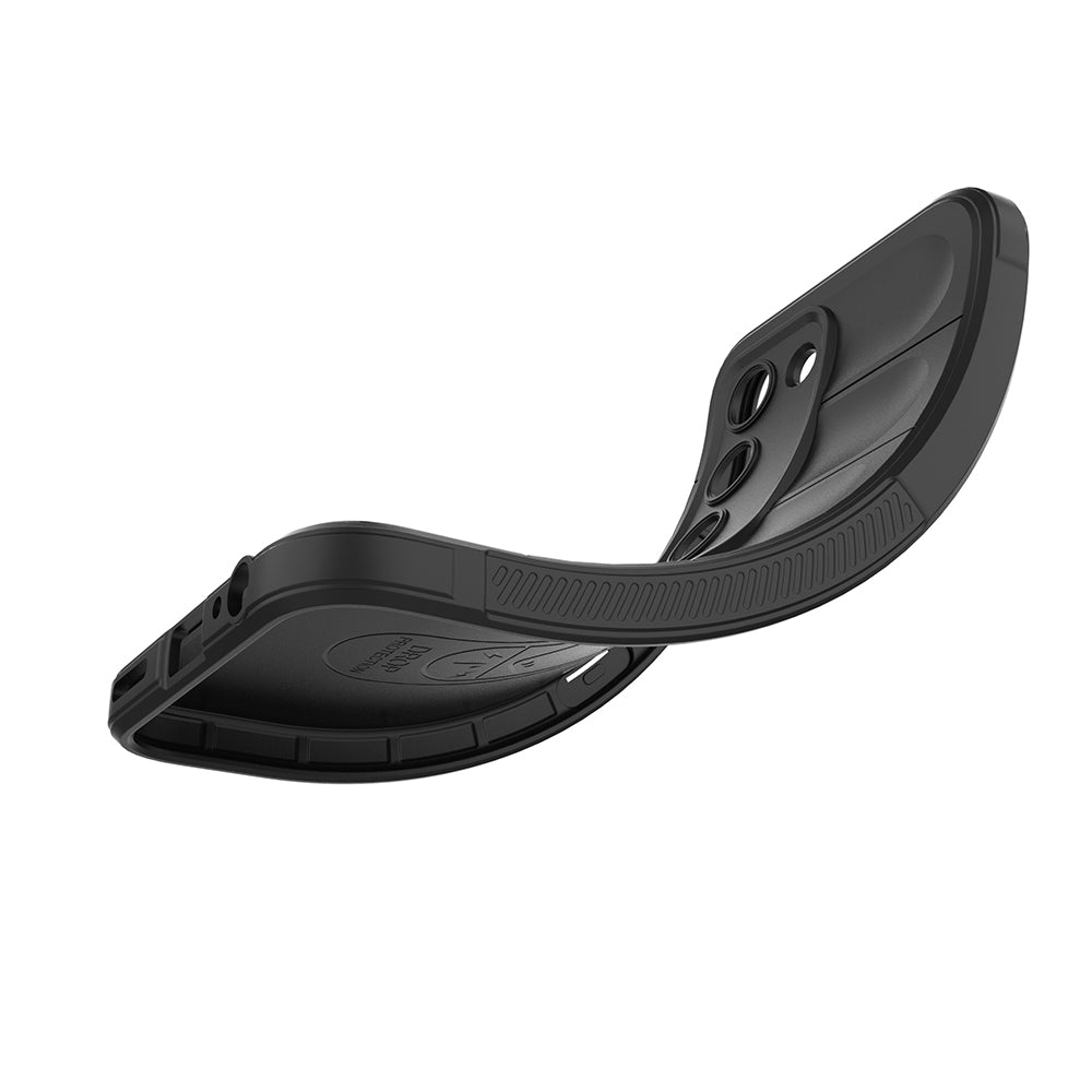 Tecno Spark 40 Pro Kılıf Esnek TPU Oyuklu Arka Yüzey Tasarımlı Zore Etnik Silikon Kapak Lacivert