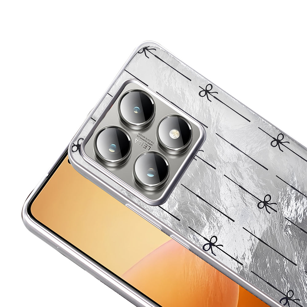 Xiaomi 14T Pro Kılıf Desenli Zore Mep Kapak Gri Leopar