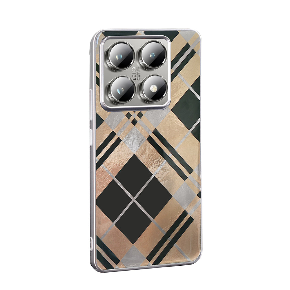 Xiaomi 14T Pro Kılıf Desenli Zore Mep Kapak Gri Leopar